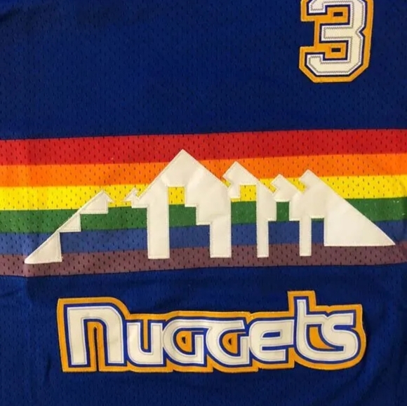 New w Tags Adidas Denver Nuggets Allen Iverson Jersey Multiple Sizes - Picture 4 of 6